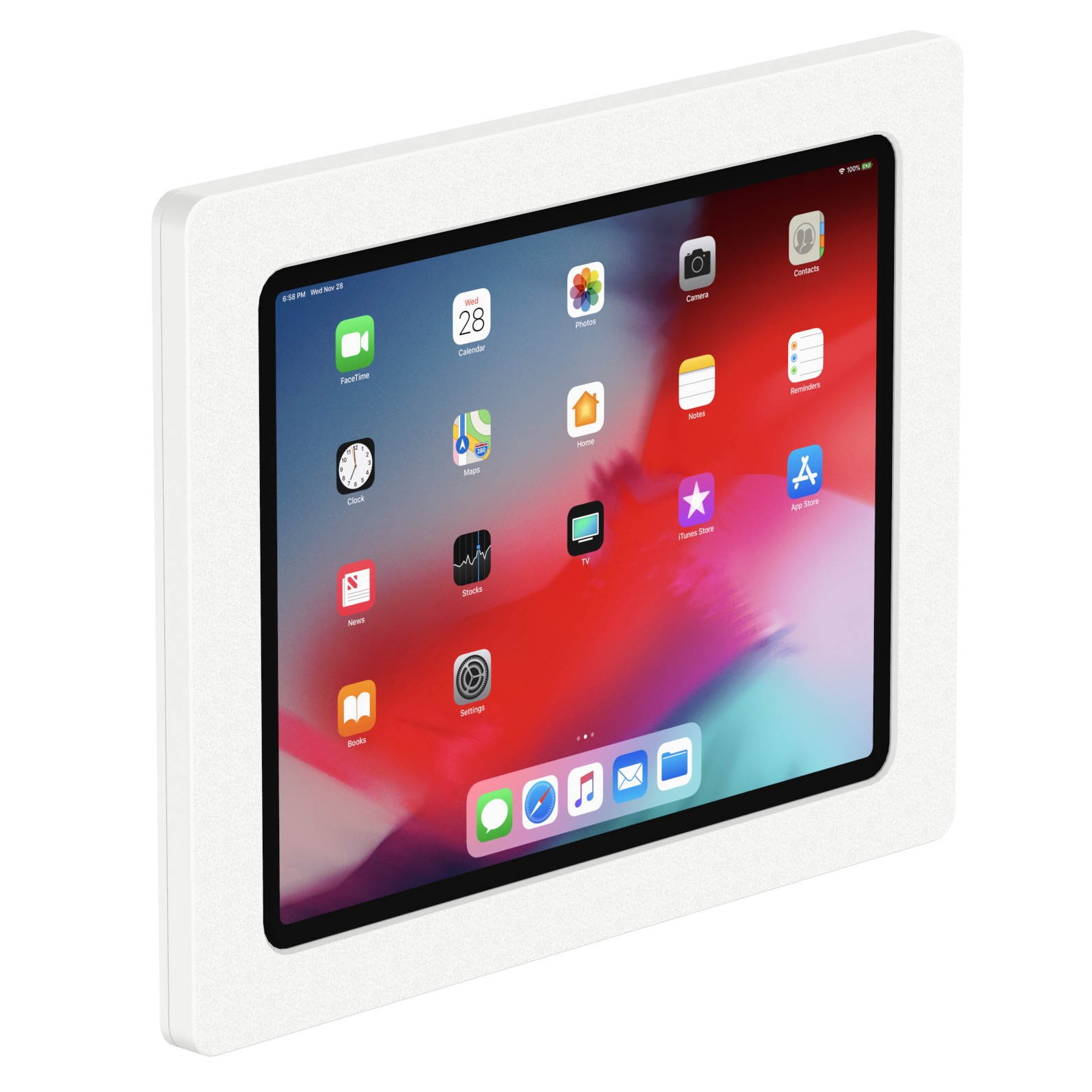 VidaMount White Exposed Rear Camera VESA Enclosure compatible with iPad Pro 12.9" (3rd Gen)
