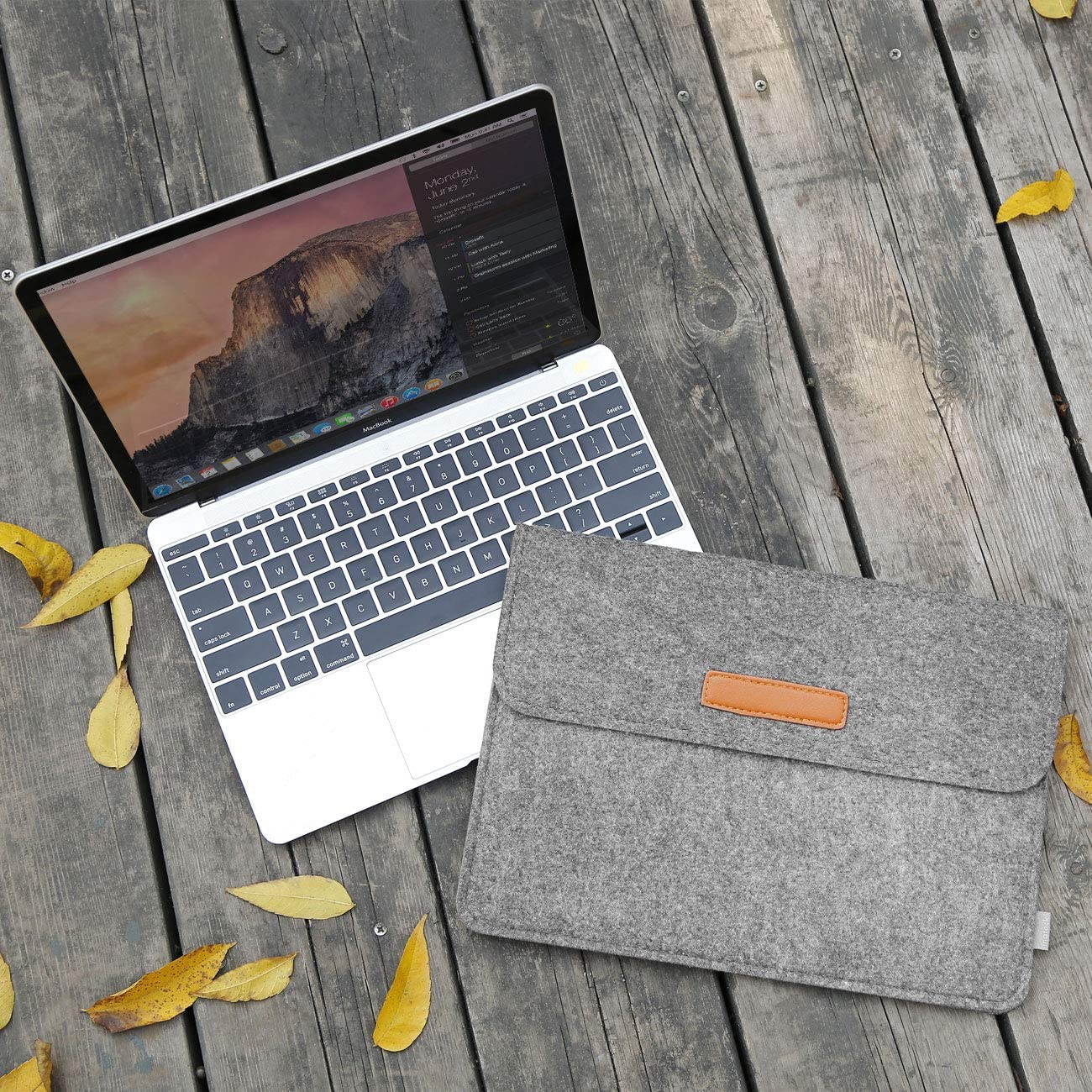 Inateck Felt 15 -15.4" MacBook Pro Sleeve Case Ultrabook Netbook Bag with Pocket