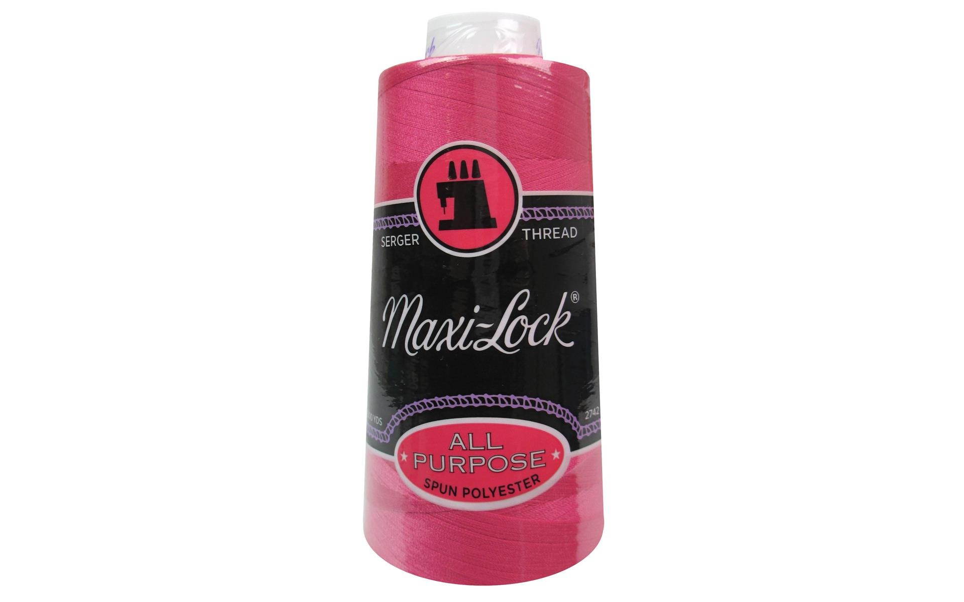 51 32706 A E MAXI LOCK THREAD 3000YD DARK PINK