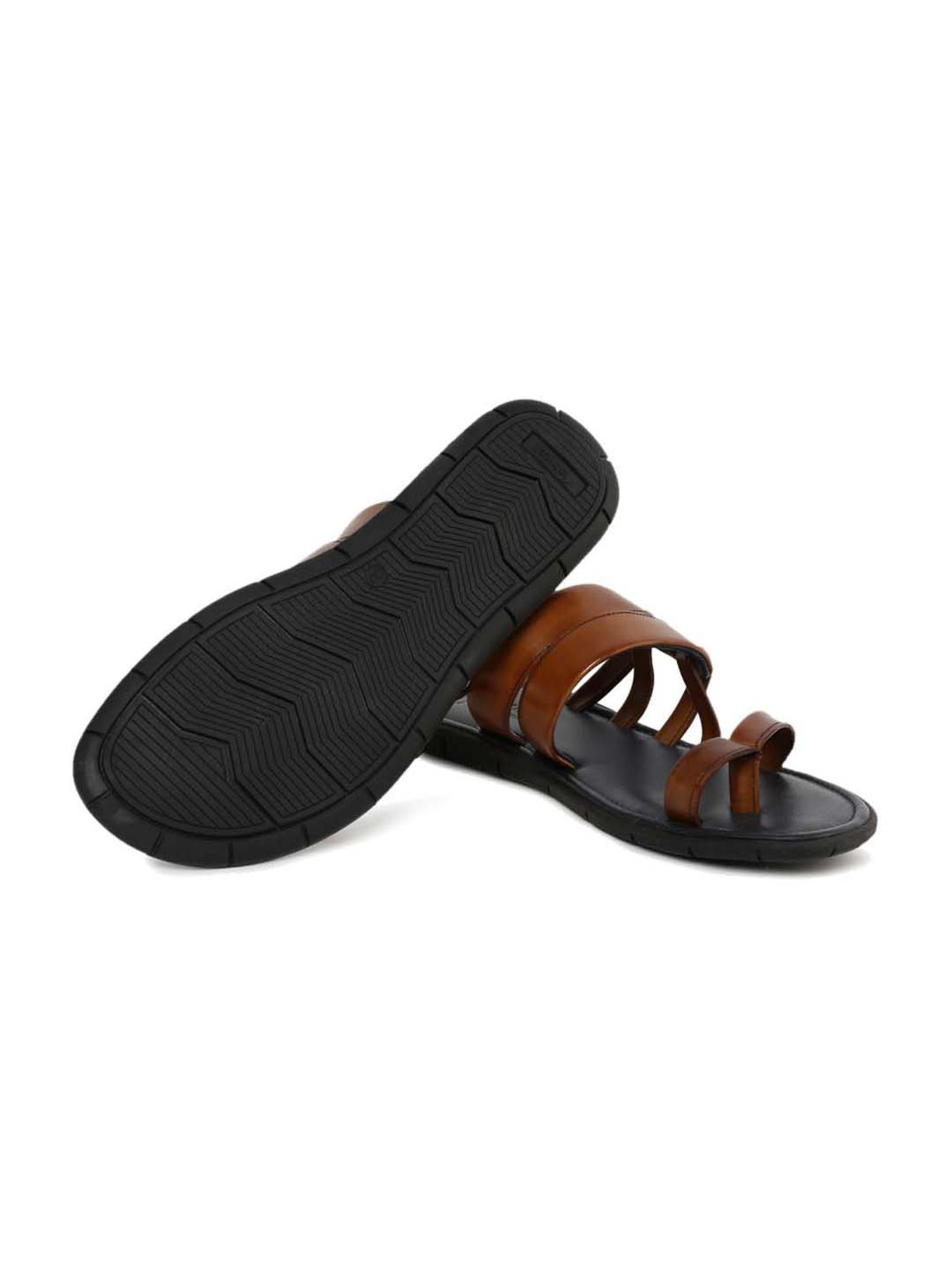 Gabicci Men's Rich Tan Toe Ring Sandals