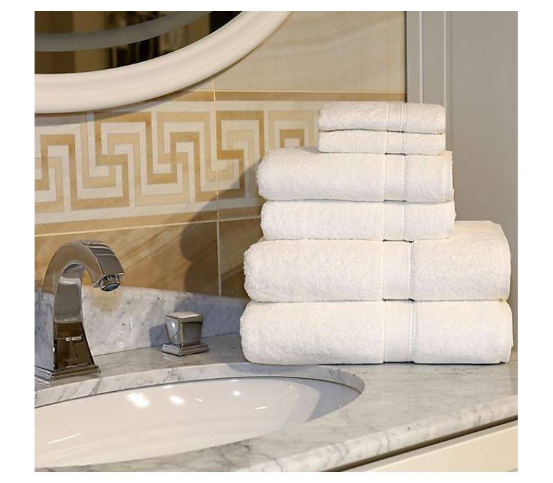 Terry Bath 2pc Towels White - Linum Home Textiles