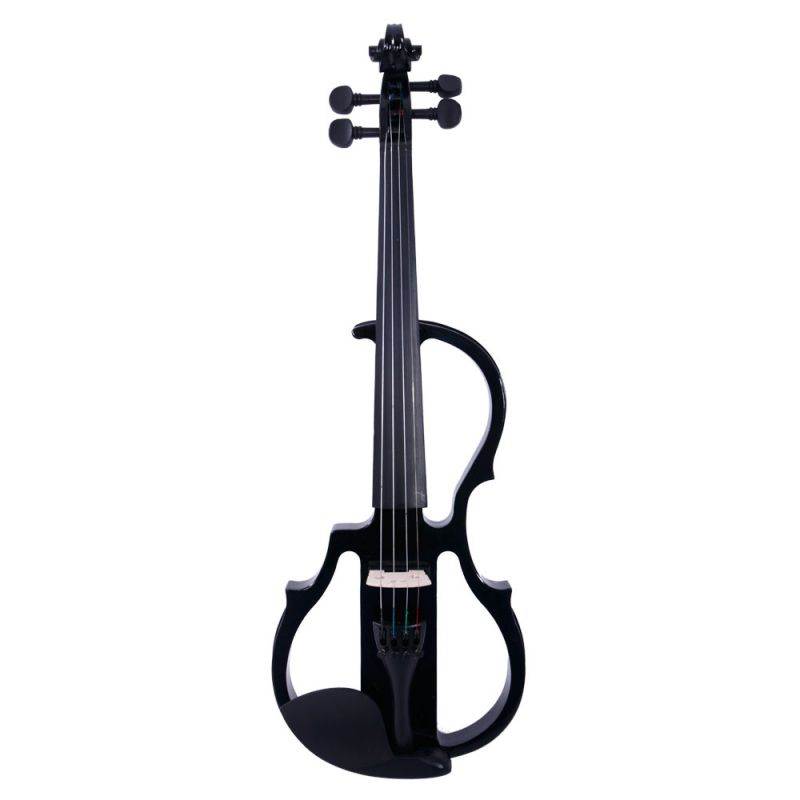 4/4 Right Handed Black Spruce Electric Violin + Case + Bow + Rosin + Headphone