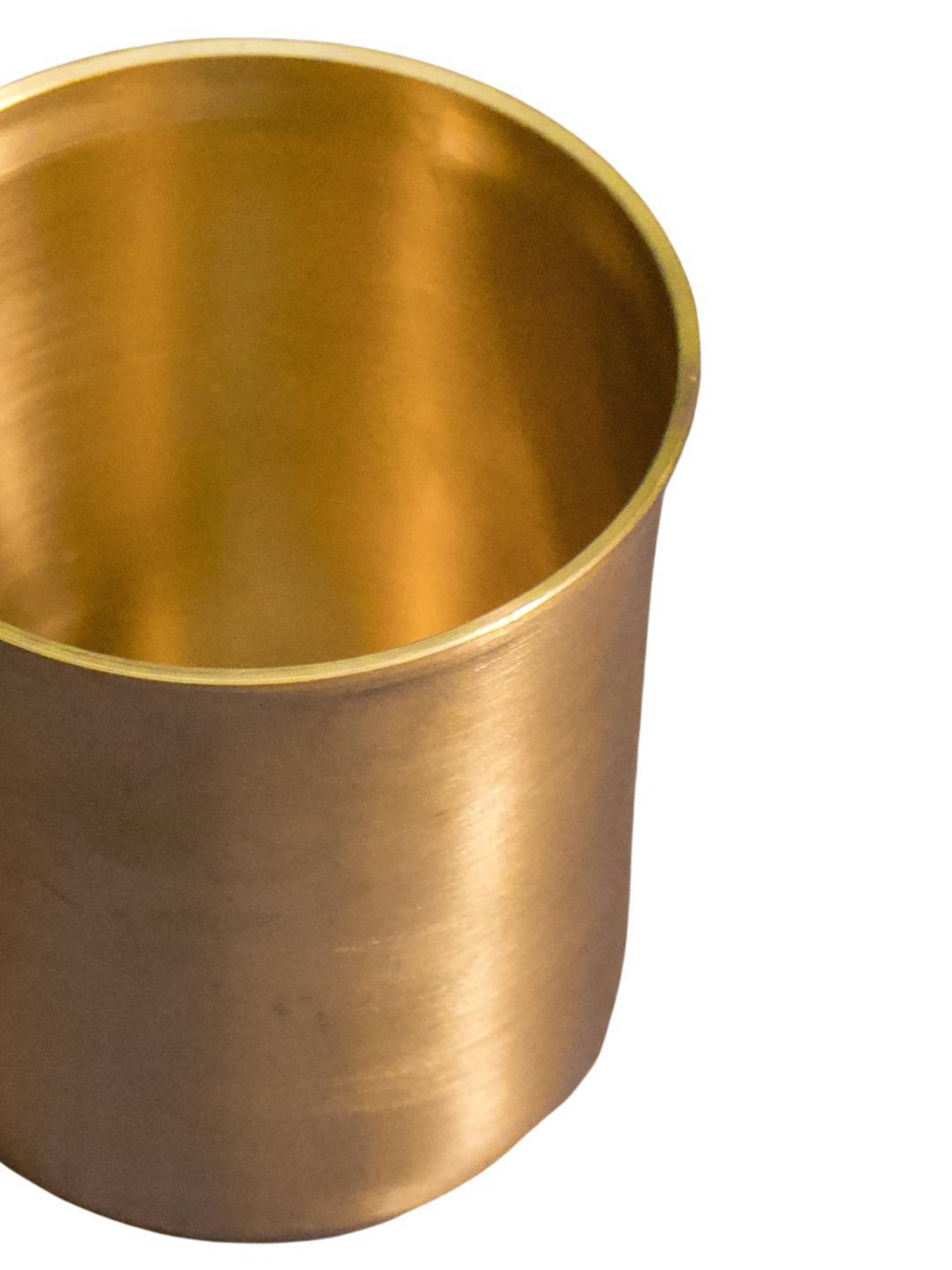 Ambi Pure Brass Small Water Glass (Puja)- 150 Ml Set Of 4