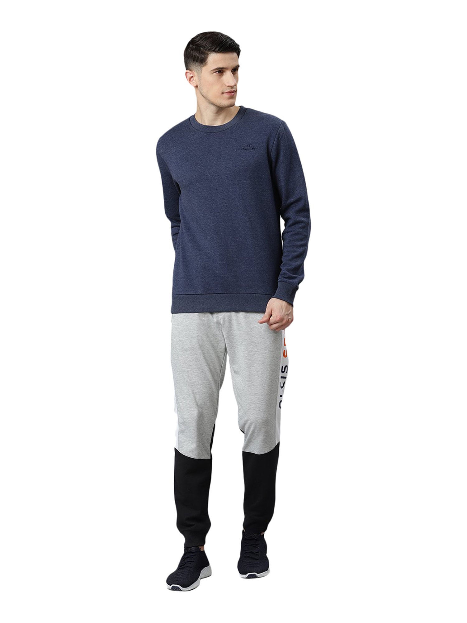 ALCIS Blue Round Neck Sweatshirt