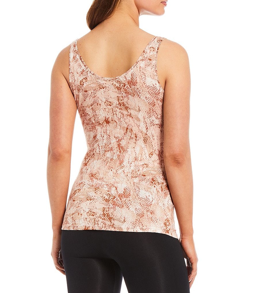 Modern Movement Reversible Neck Snake Print Knit Tank