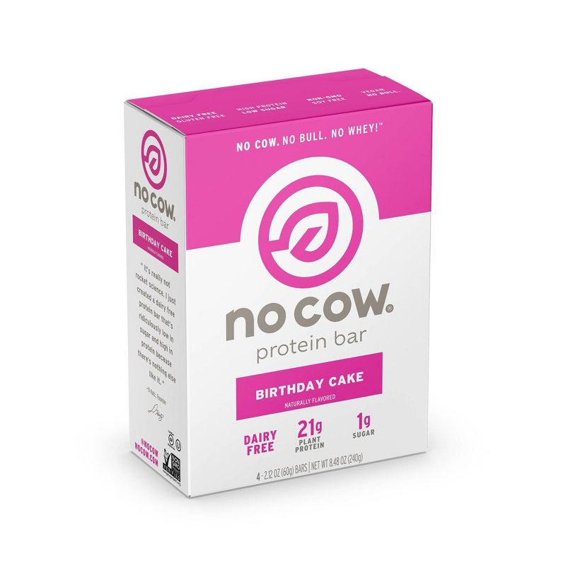 No Cow Protein Bars - Birthday Cake - 4pk