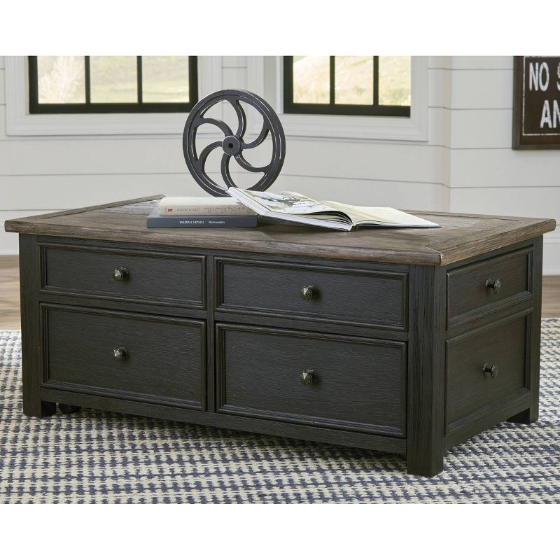 Tyler Creek Coffee Table with Lift Top Grayish Brown/Black - Signature Design by Ashley