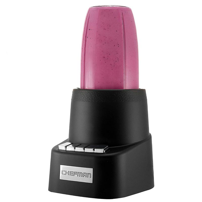 Chefman 3 Speed 12 Piece Powerful Blending System Set with 32 Ounce Pitcher, Personal 12 and 24 Ounce To Go Tumblers for Smoothies, Black