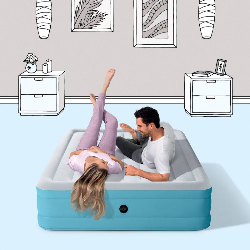 Beautyrest Comfort Plus 17" Anti-Microbial Air Mattress with Pump - Full