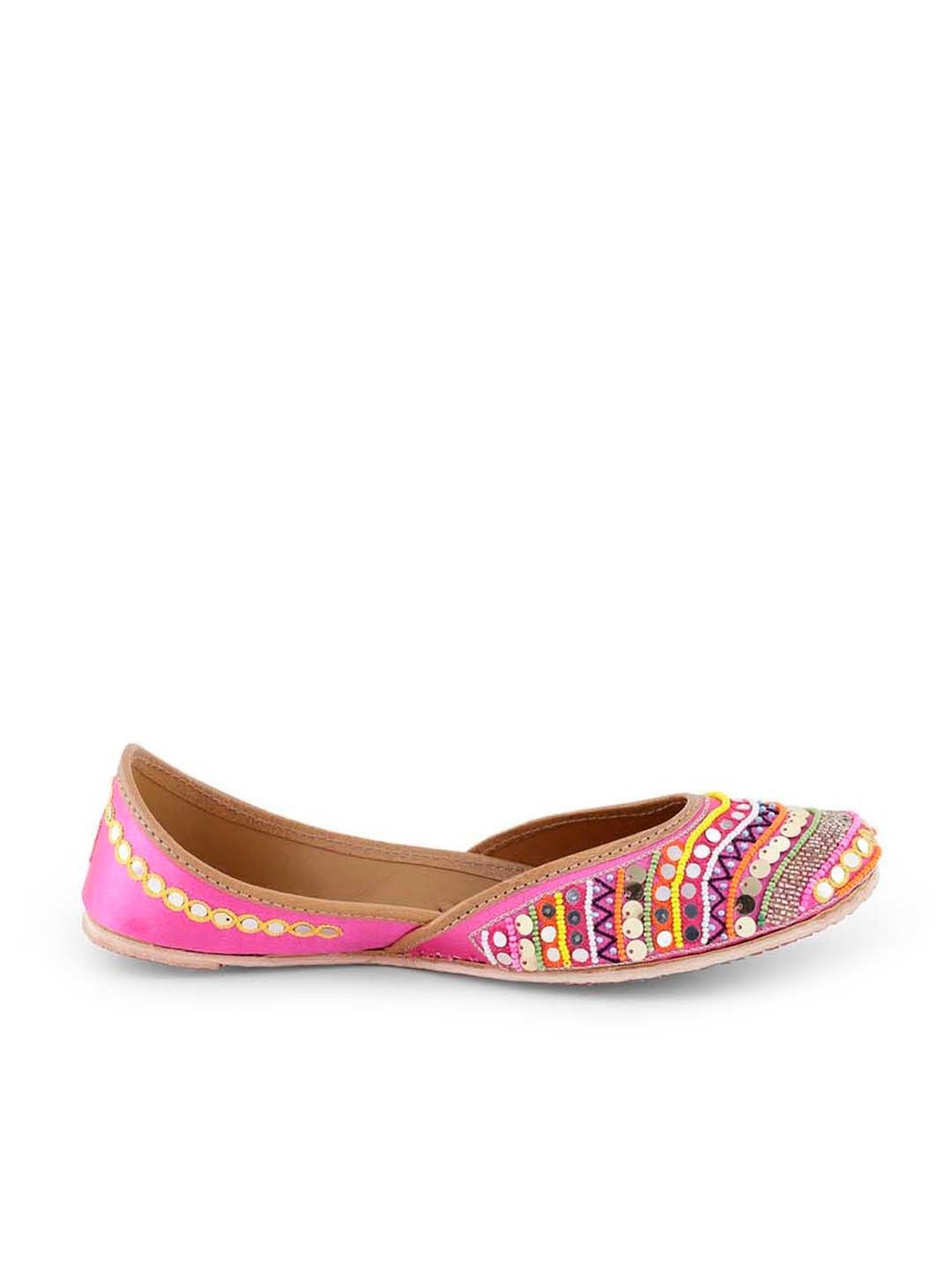 Glam Story Women's Esra Multicolored Ethnic Juttis