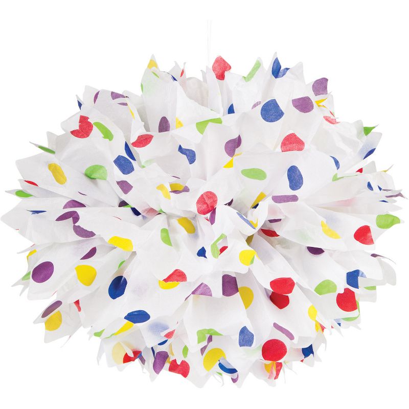 3ct Polka Dot Party Tissue Balls