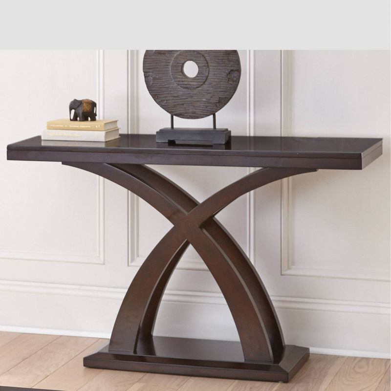 Jocelyn Sofa Table Espresso Cherry - Steve Silver
