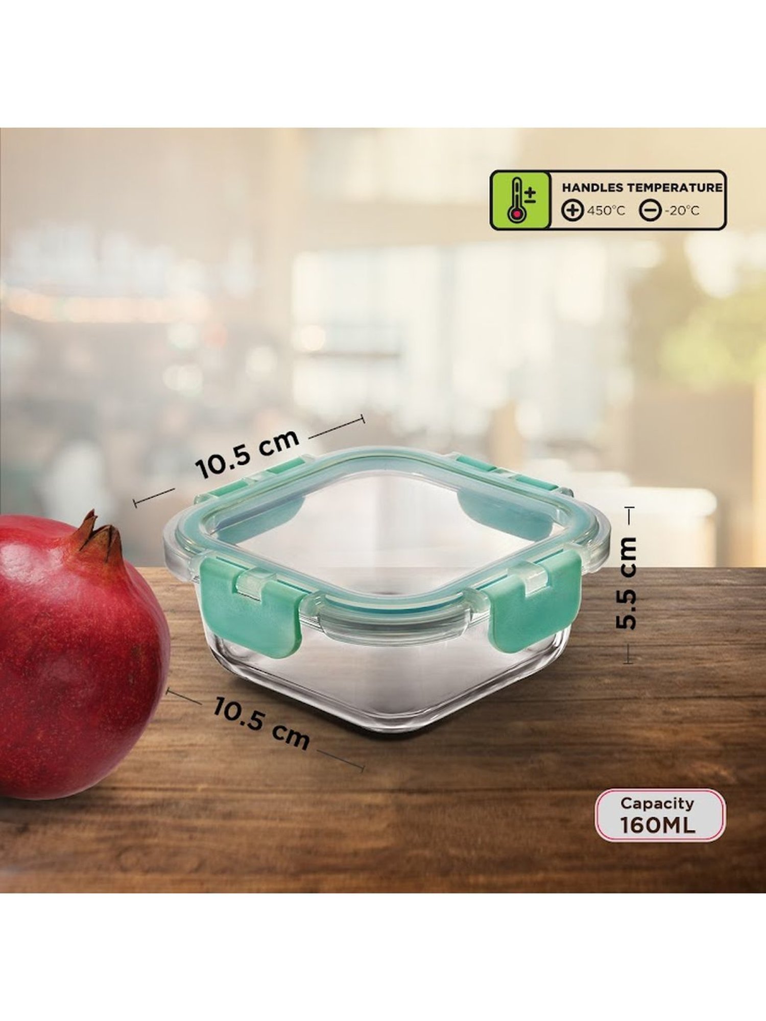 Borosilicate Glass Containers with Lids Microwave Safe Container for Glass Food Storage Containers