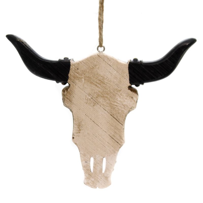 Holiday Ornaments 4.75" Bull Skull Decorative Ornament Western  -  Tree Ornaments
