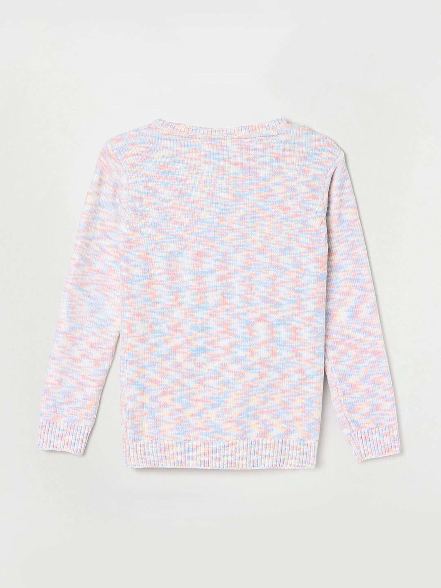 Fame Forever by Lifestyle Kids Multicolor Embroidered Full Sleeves Sweater