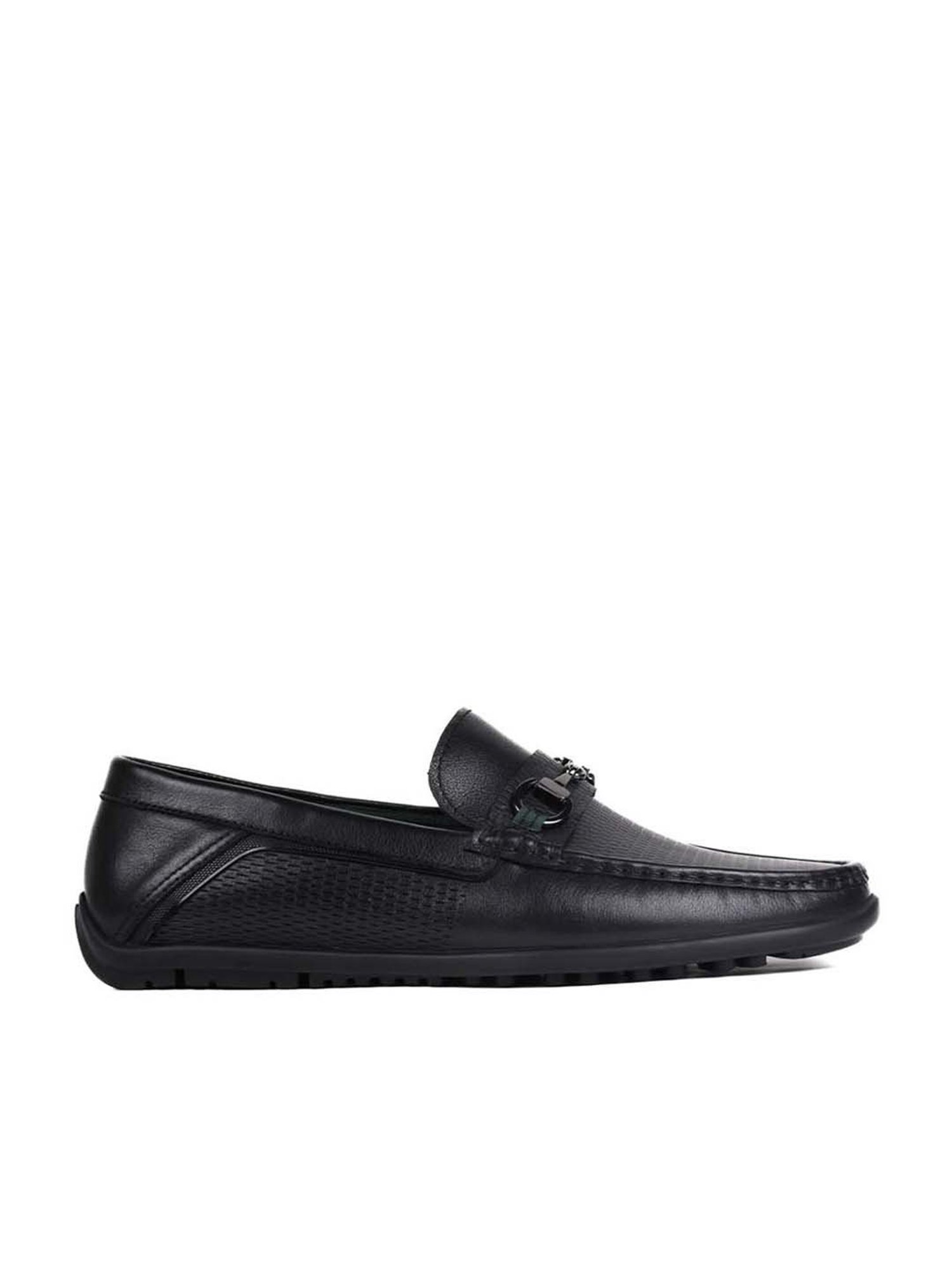 Cobblerz Men's Black Casual Loafers