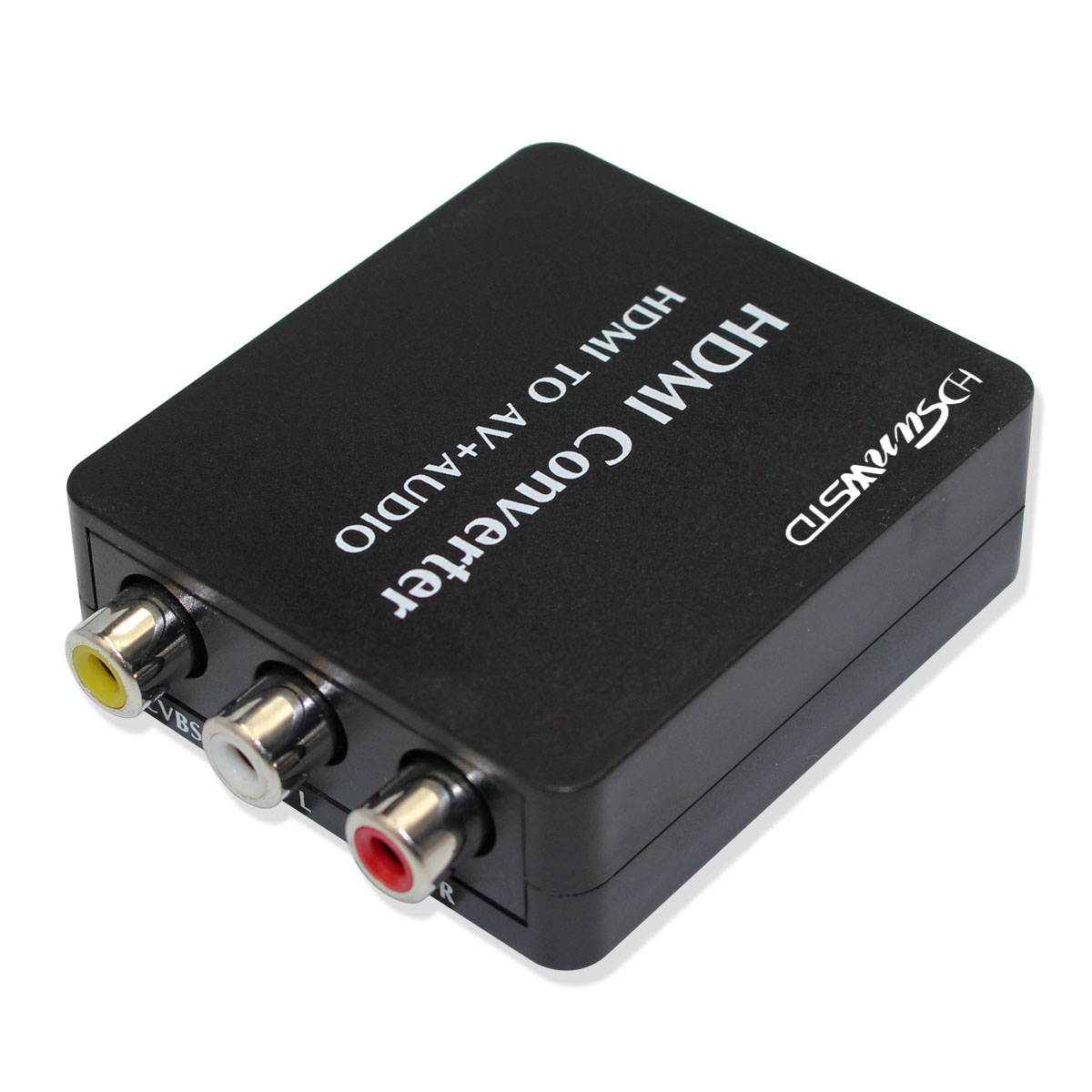 HDMI to RCA Audio Converter, HDMI to AV 1080P Converter, HDMI to 3RCA CVBS AV Composite Video Adapter Support SPDIF and Coaxial Audio NTSC PAL for TV/PC/PS3/Blue-ray DVD HDTV