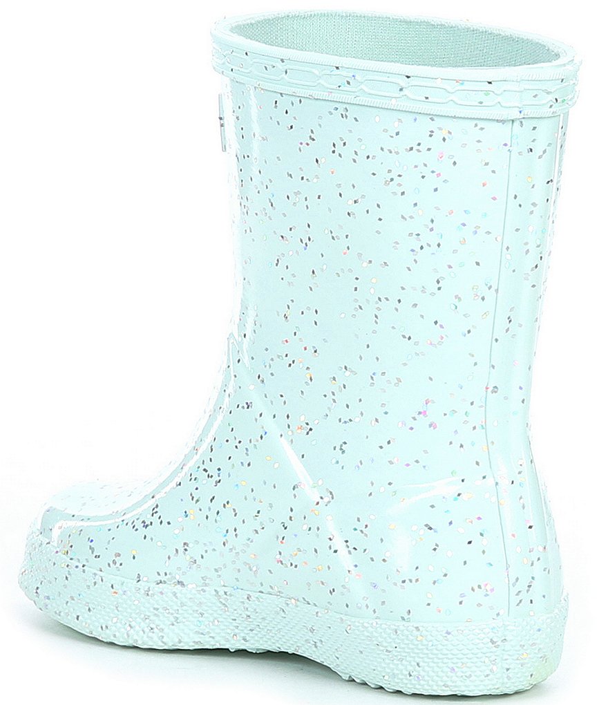 Hunter Girls' First Giant Glitter Waterproof Rainboots (Toddler)