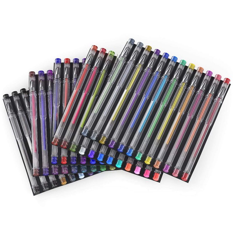 Arteza Gel Ink Colored Pens Set, Assorted Colors - Doodle, Draw, Journal - 60 Pack (ARTZ-8001)