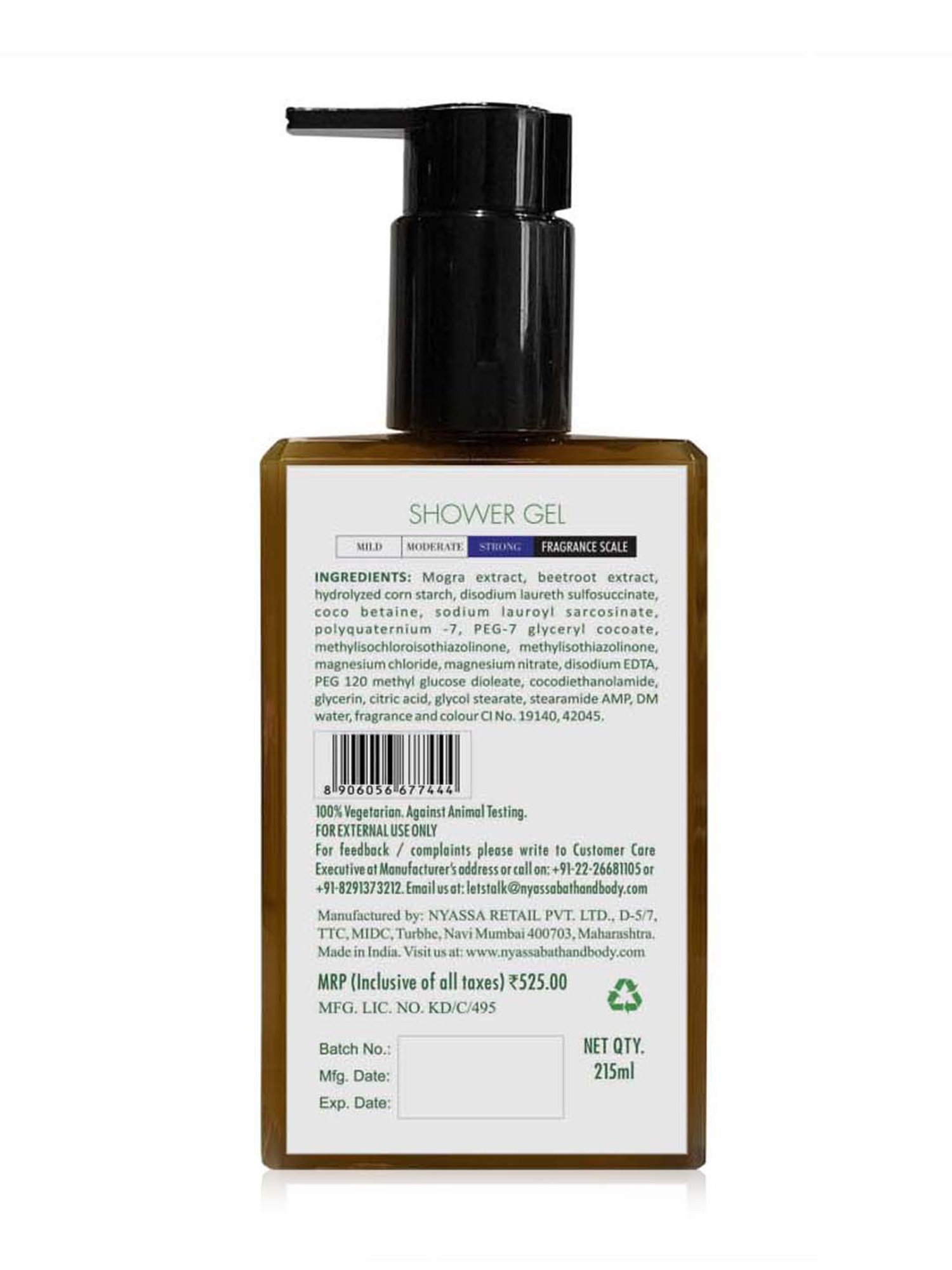 Nyassa Spiritual Temple Mogra Shower Gel - 215 ml