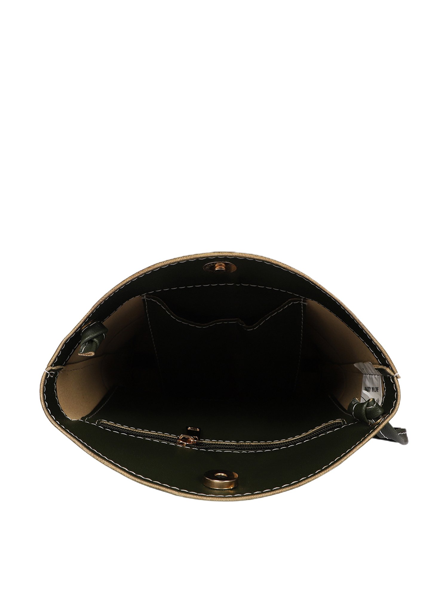 Bagsy Malone Green Solid Medium Handbag