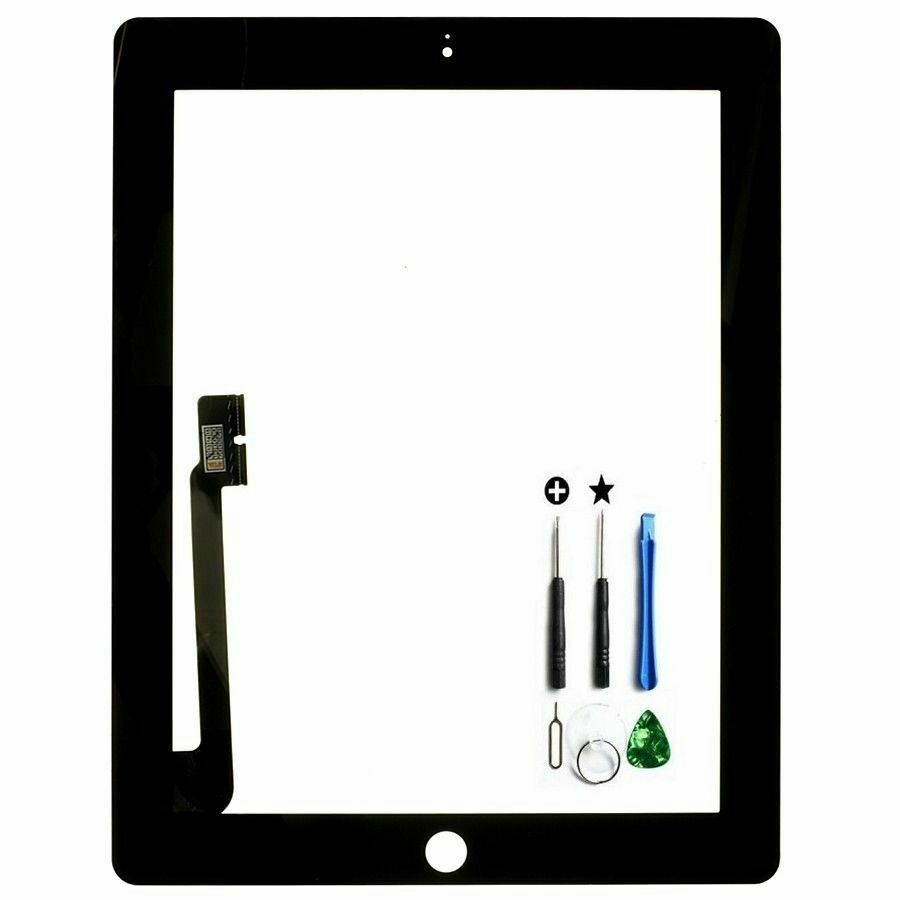 New Black Glass Touch Screen Digitizer Assembly for iPad 3 4 4th Gen with Tools