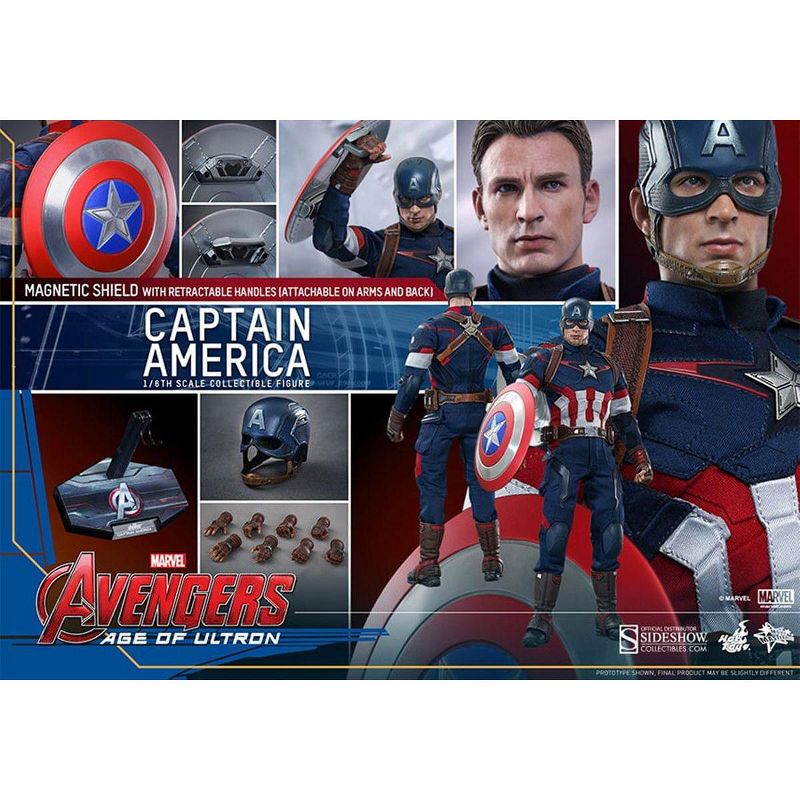 Hot Toys Avengers Age of Ultron Hot Toys 1/6th Scale Action Figure Captain America