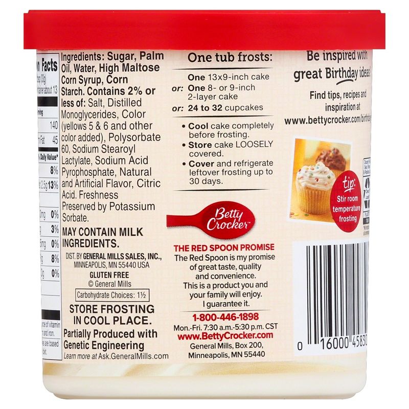 Betty Crocker Rich and Creamy Vanilla Frosting - 16oz