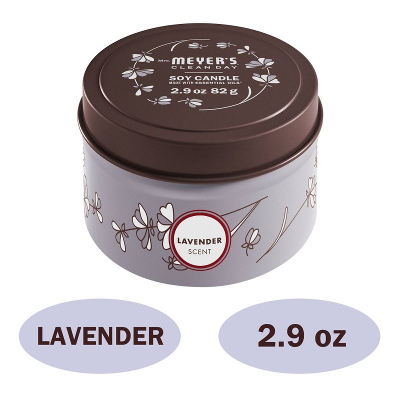 Mrs. Meyer's Lavender Tin Candle - 2.9oz