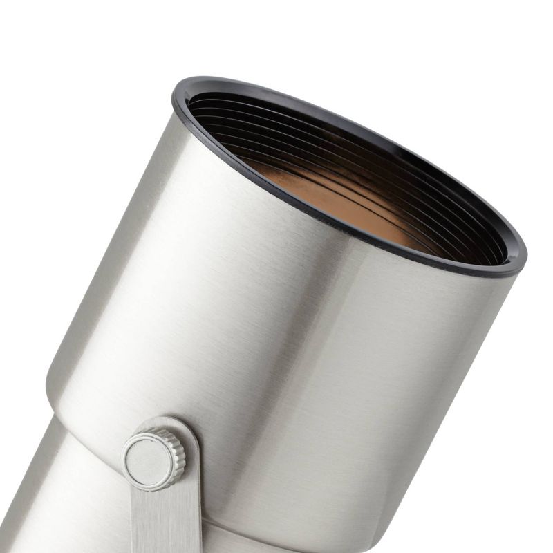 Pro Track Cord-n-Plug 8"High Brushed Nickel Uplight with Foot Switch