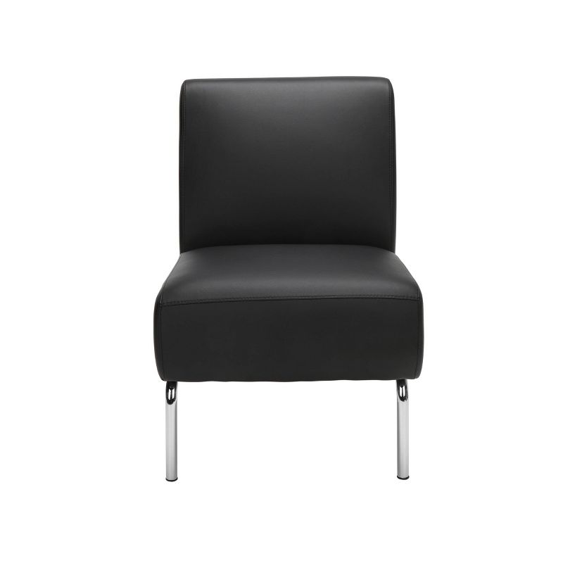 Armless Modular Lounge Chair Black - OFM