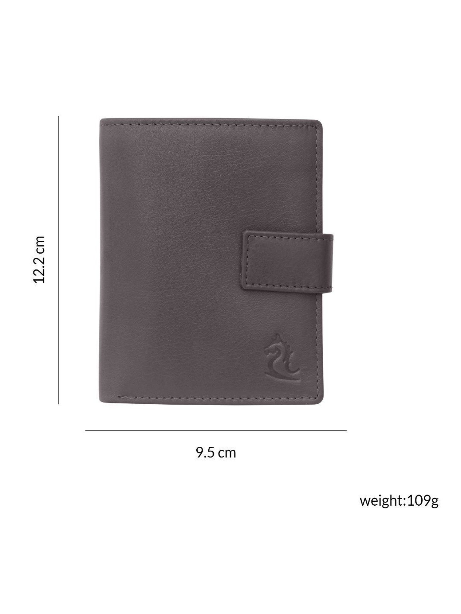 Kara Brown Leather Bi-Fold Wallet for Men