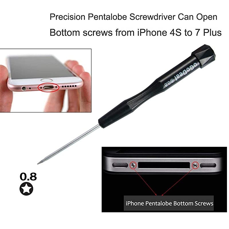 Pentalobe Screwdriver Set P2 P5 P6 5Point 5Star 08 mm 12 mm amp 15 mm 3Pcs Pentalobe Screwdriver Bits Or Ts1 Ts4 Ts5 for Apple iPhone MacBook Pro Air Retina Pentalobe Screwdriver