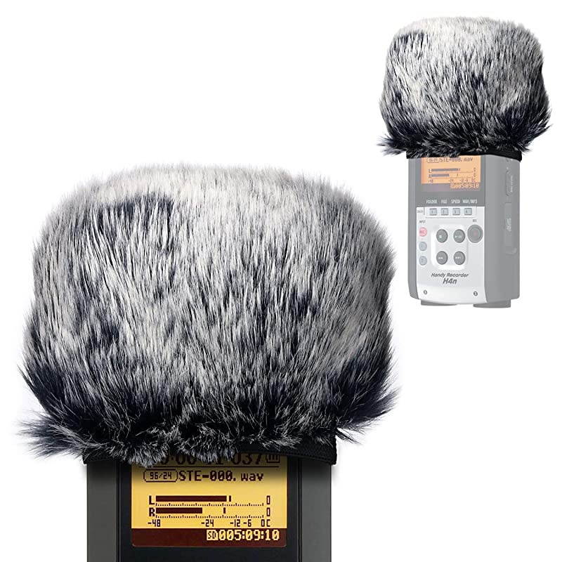 Windscreen Muff for Zoom H2n/H4n Handy Recorders, Zoom Mic Dead Cat Fur Windscreen Wind Screen for H2n H4n by