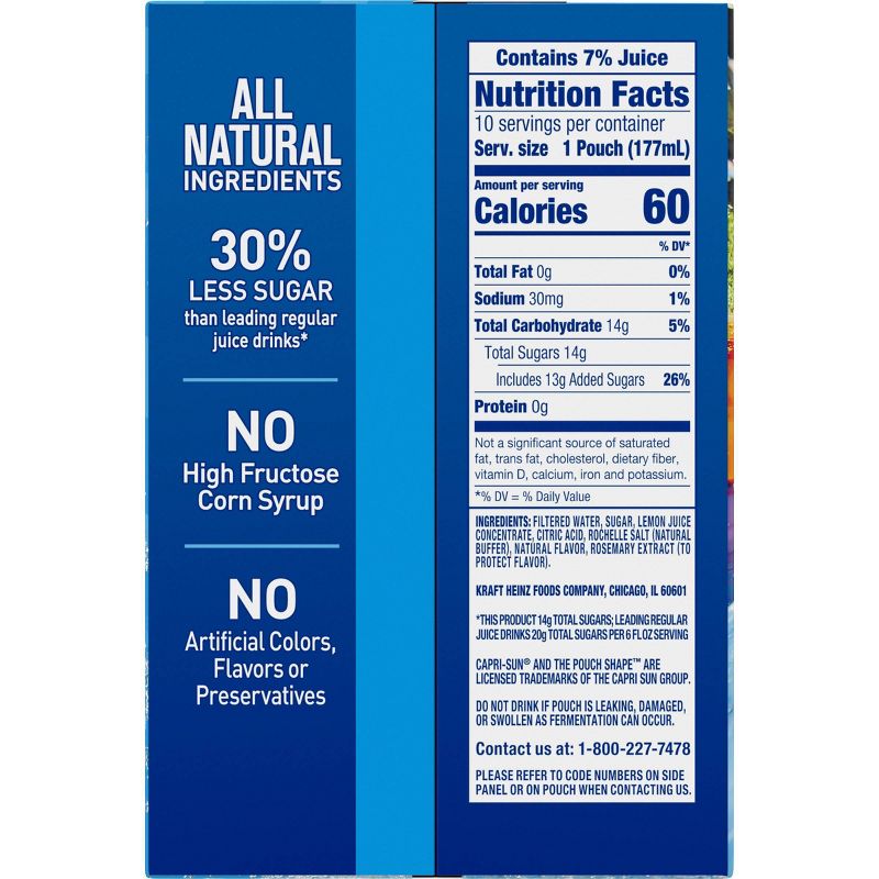 Capri Sun Lemonade Pack - 10pk/6 fl oz Pouches