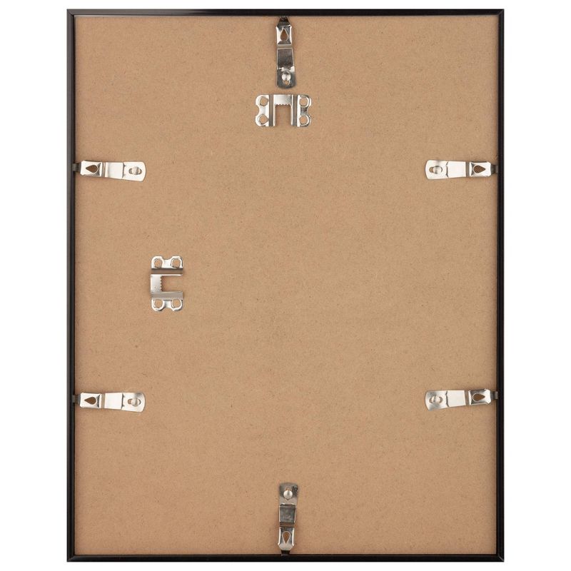 8pc Gallery Wall Frame Set with Decorative Art Prints and Hanging Template Black - Gallery Solutions