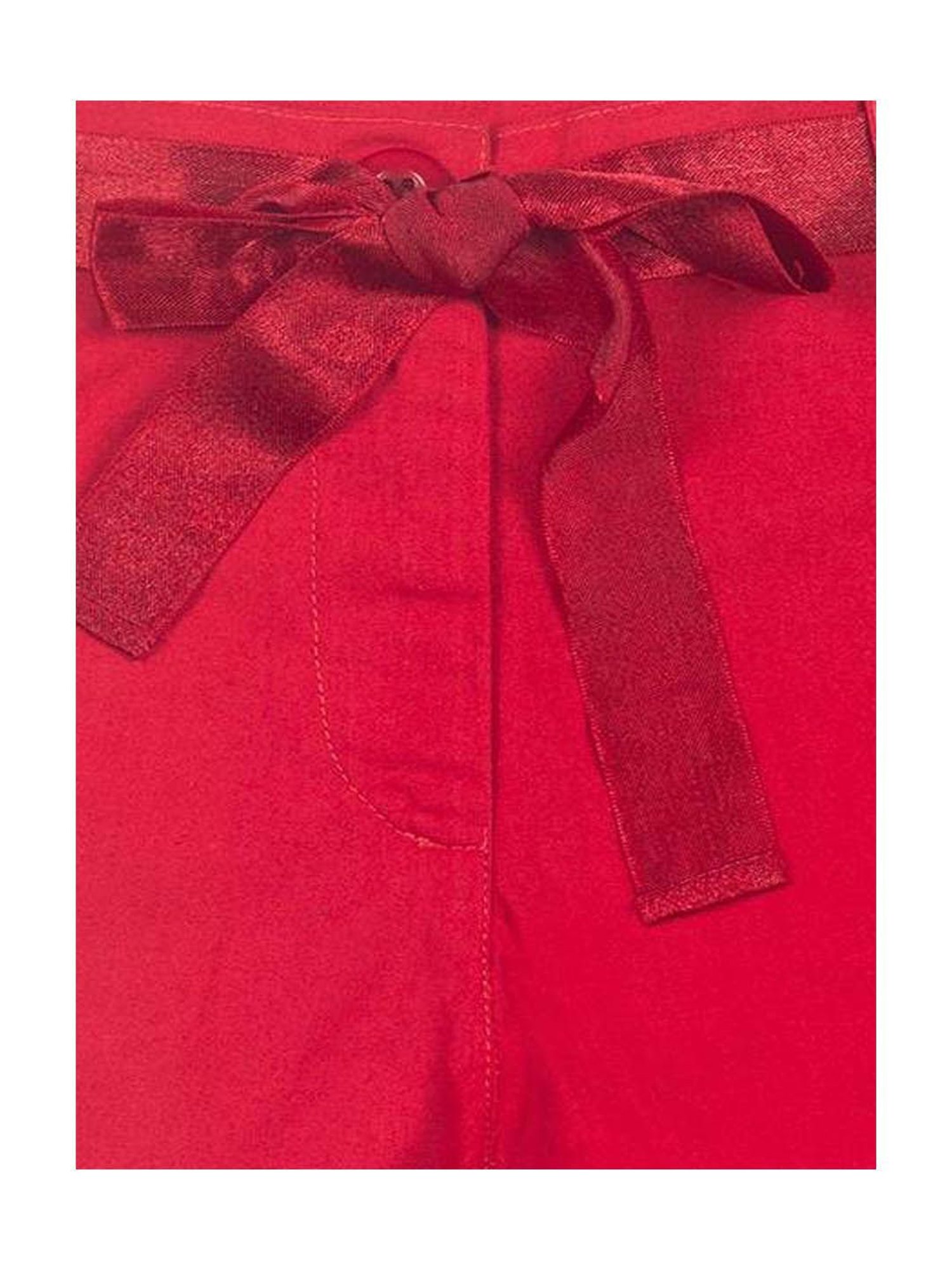 Nino Bambino Kids Red Solid Shorts