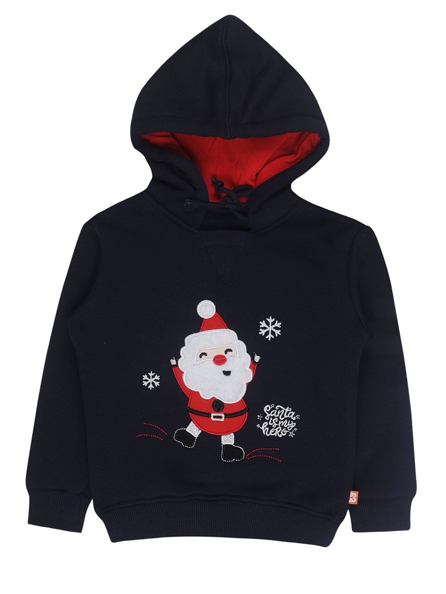 Bodycare Kids Navy Printed Full Sleeves Sweatshirt