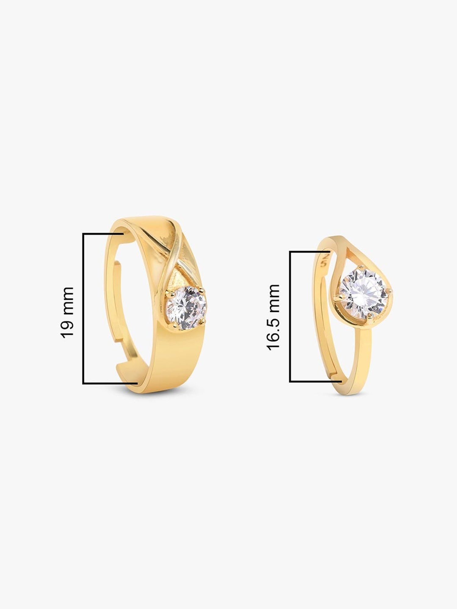 March by FableStreet 92.5 Sterling Silver Solitaire Zircon Ring