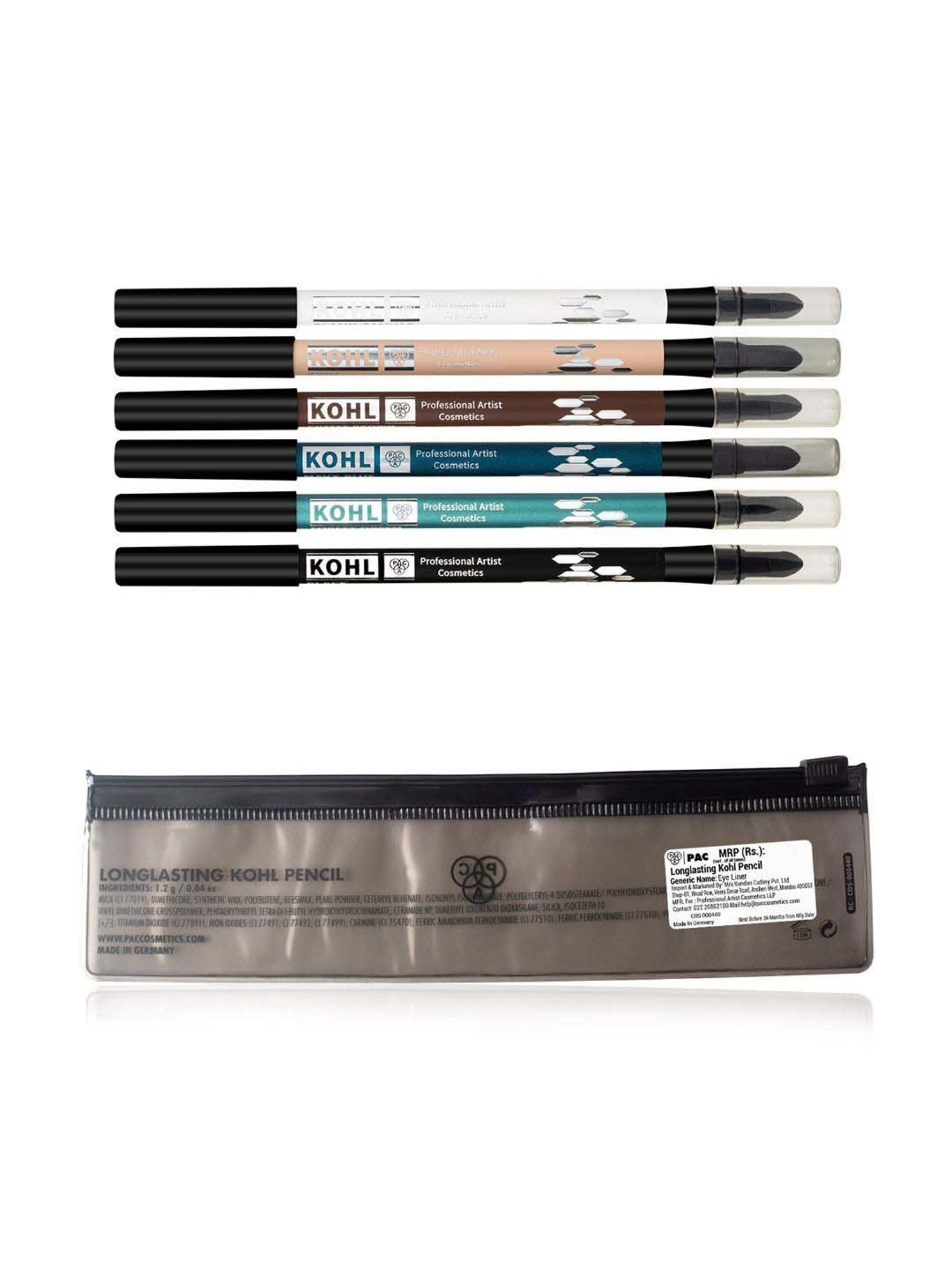 PAC Longlasting Kohl Pencil Coffee Brown - 1.2 gm