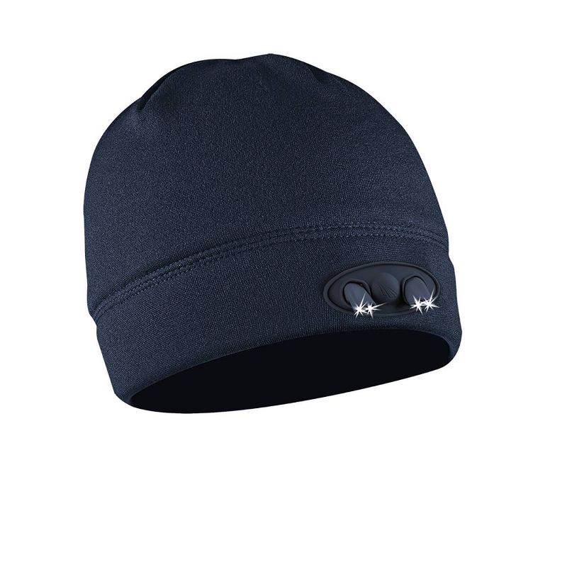 POWERCAP Adult 4 LED Compression Fleece Cap - Navy