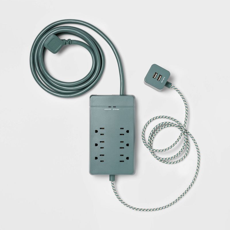 heyday™ 6-Outlet Surge Protector with 6' Extension Cord - Deep Teal