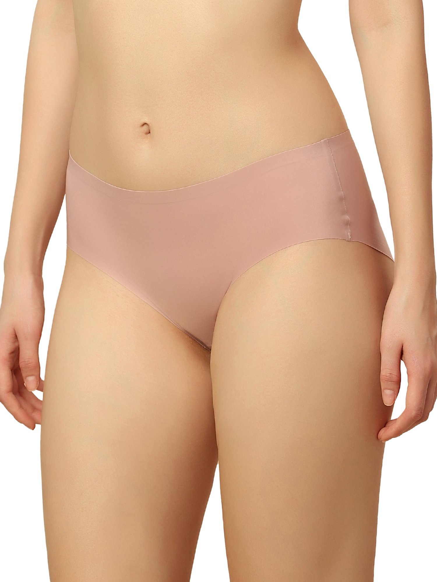Triumph Beige & Brown Plain Hipster Panties - Pack Of 2