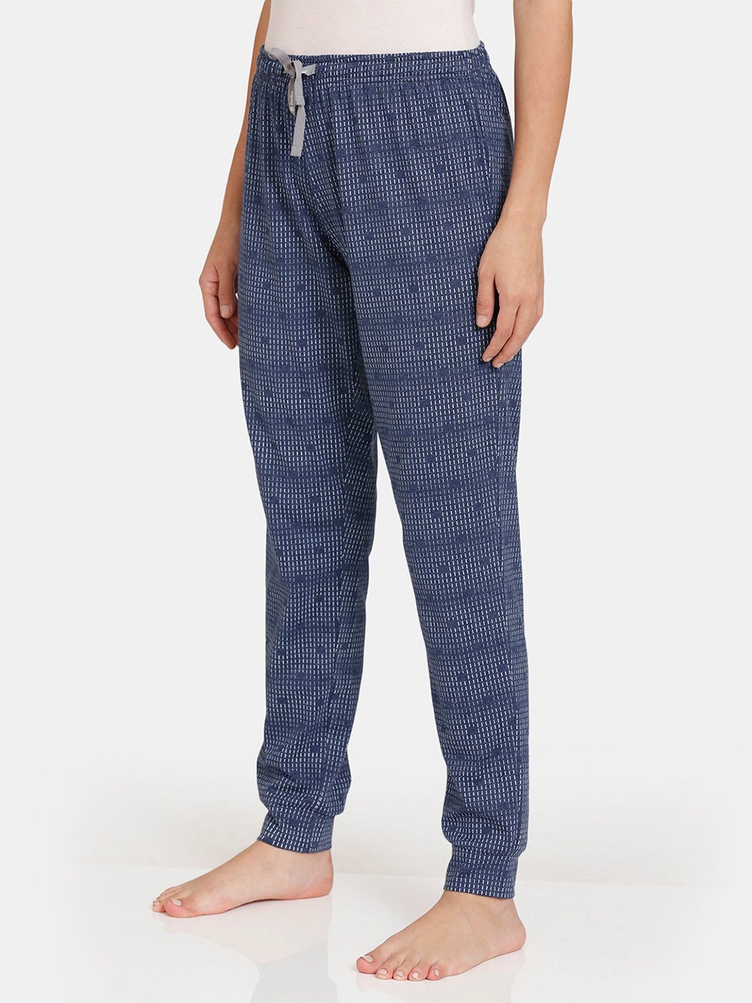 Rosaline by Zivame Navy Printed Joggers