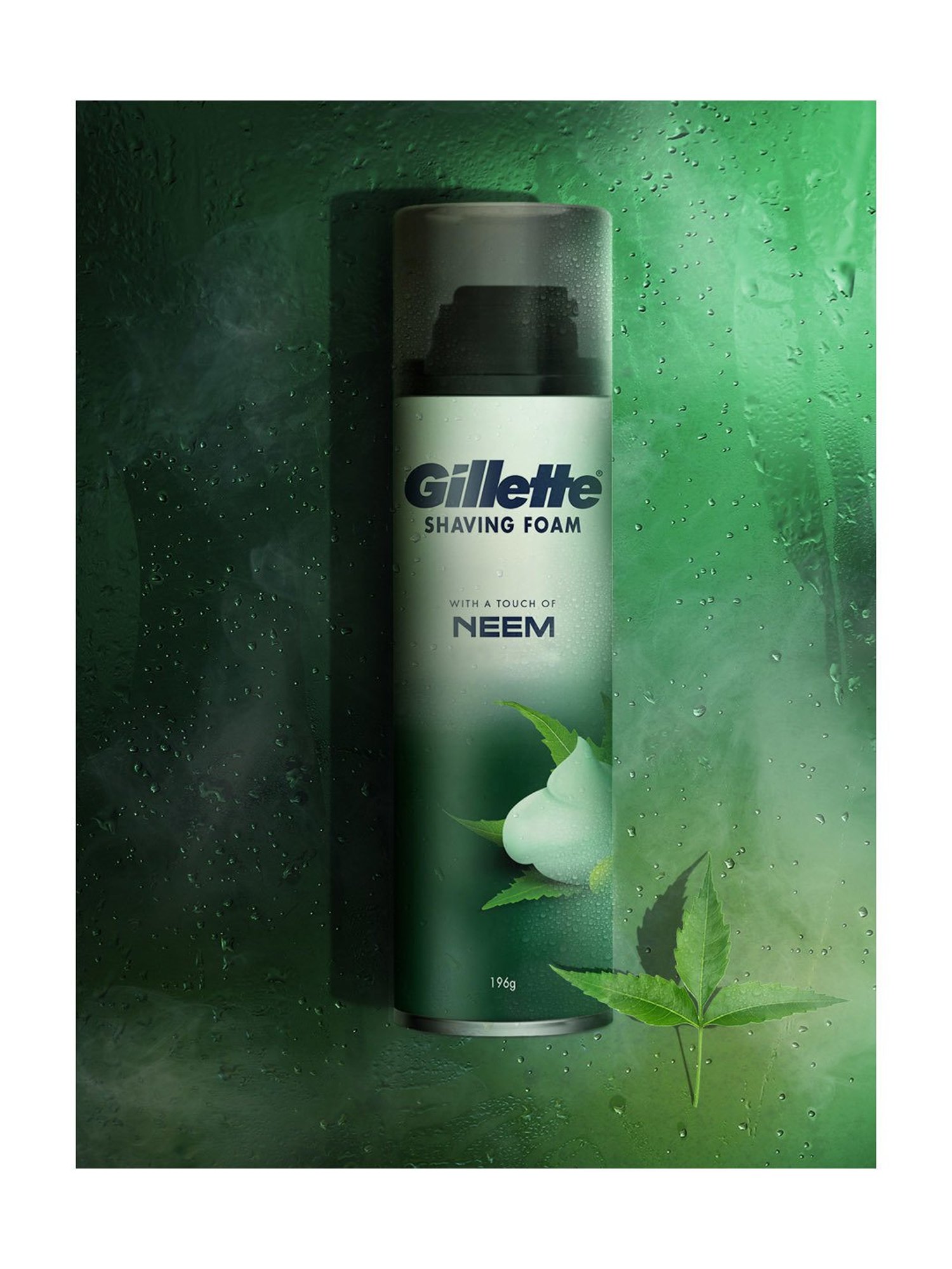 Gillette Pre Shave Foam Neem - 196 gm