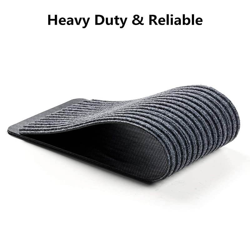 Pack8quotx 30quotNonSlip Stair Treads Carpet Indoor Anti Slip Stair Mats Skid Resistant Rubber Backing for Child ProofingPet SafetyElderly Safety Gray