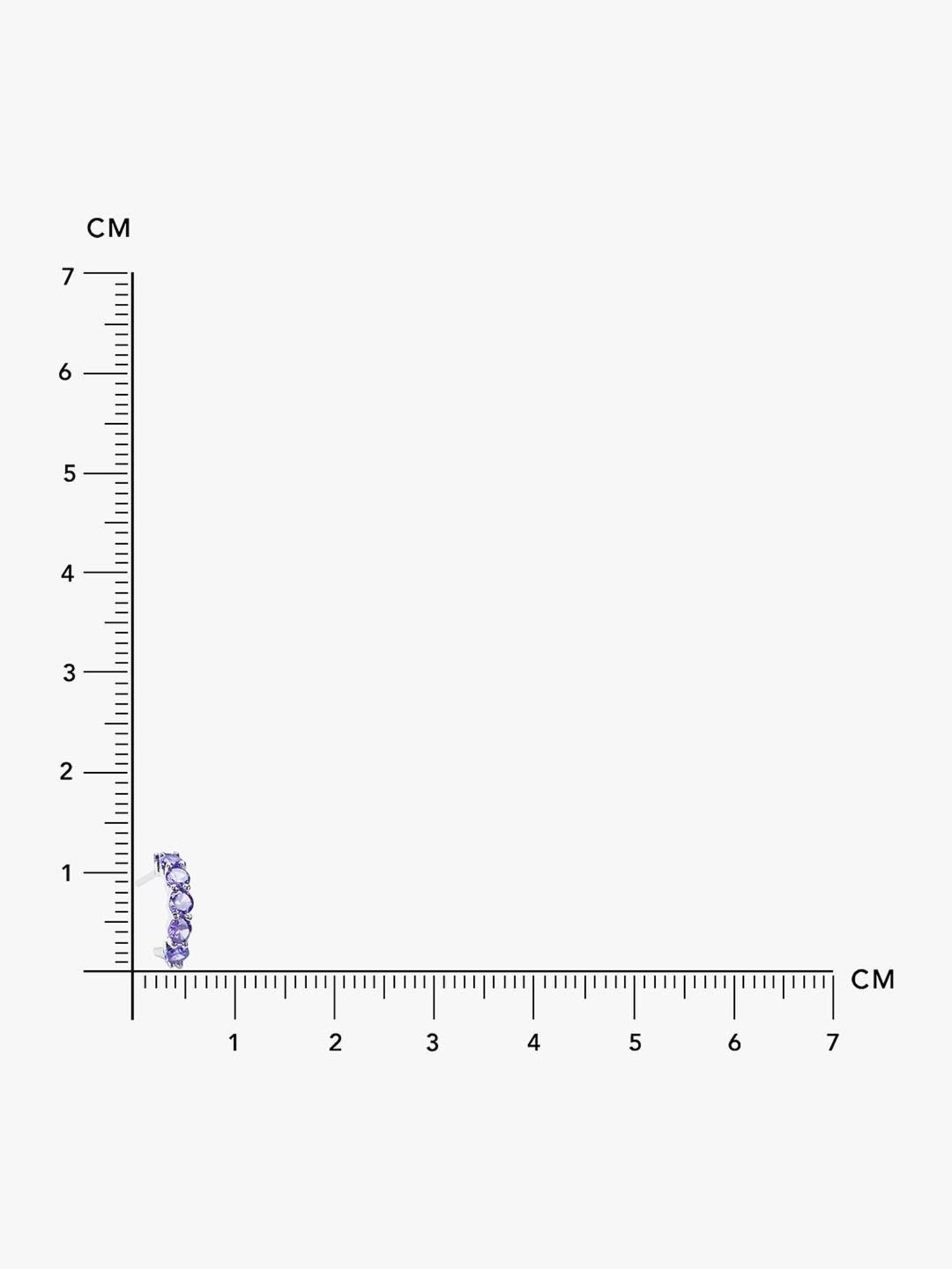 March by FableStreet Sterling Silver Amethyst Zircon Hoop Earrings for Women