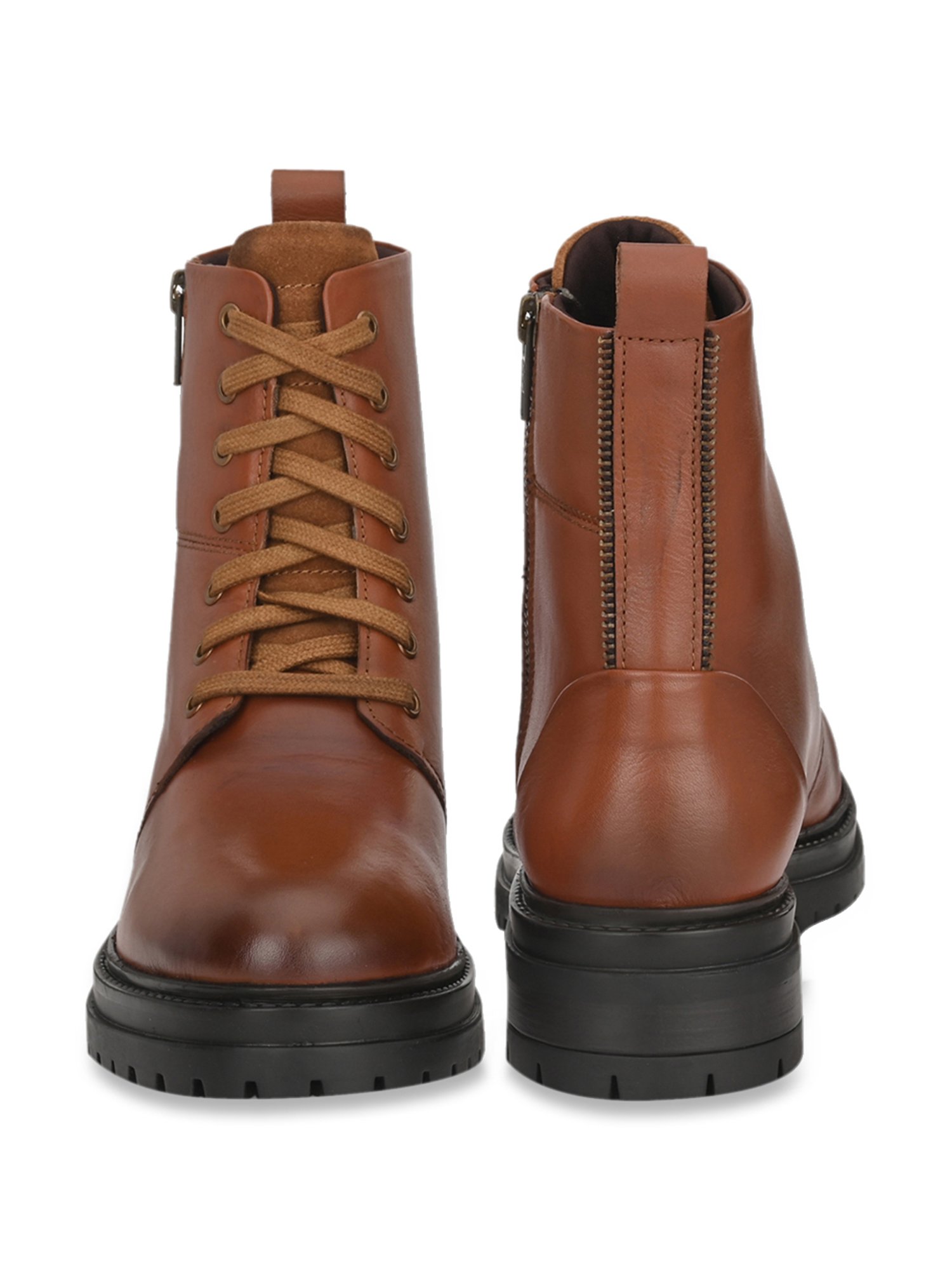 Delize Women's Tan Derby Boots