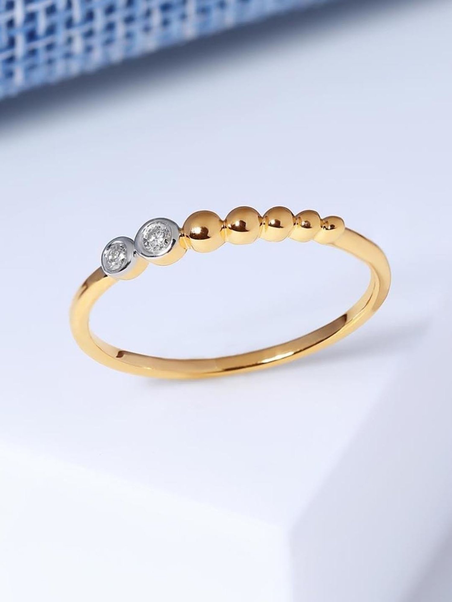 Candere by Kalyan Jewellers 18k Yellow Gold & Diamond Ring for Women