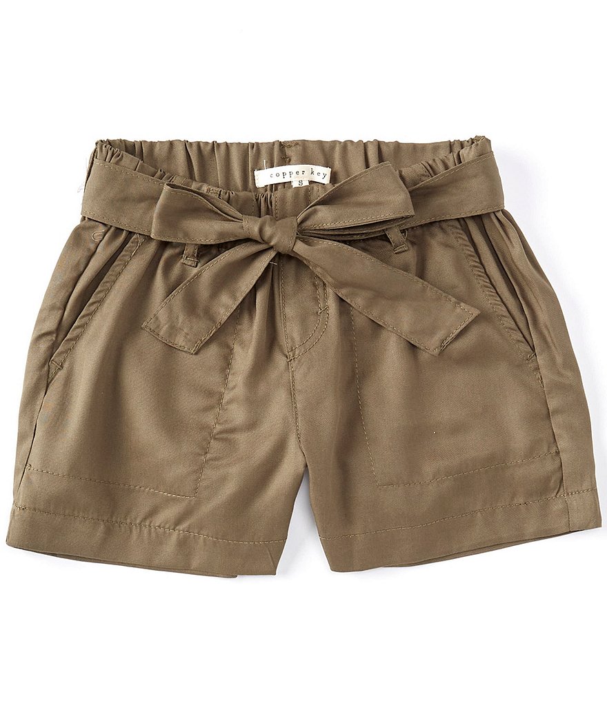Copper Key Big Girls 7-16 Tie Front Shorts